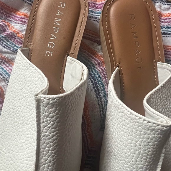 Rampage white leather open toe mules - Picture 6 of 6